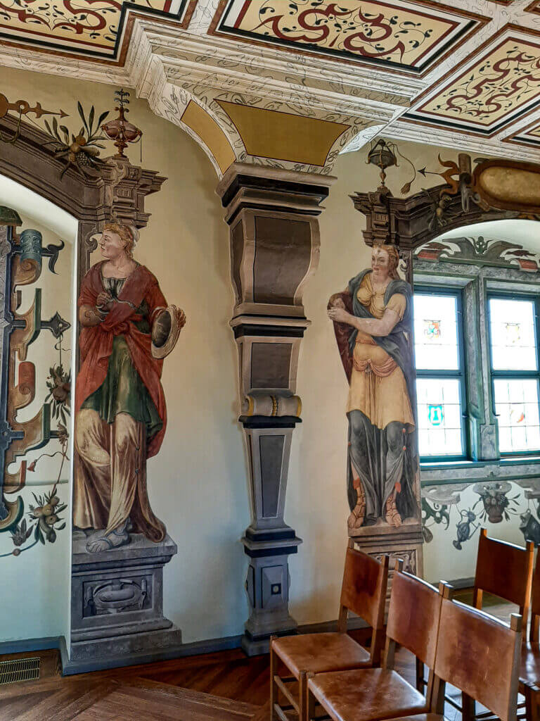 Wandmalereien Schloss Wilhelmsburg