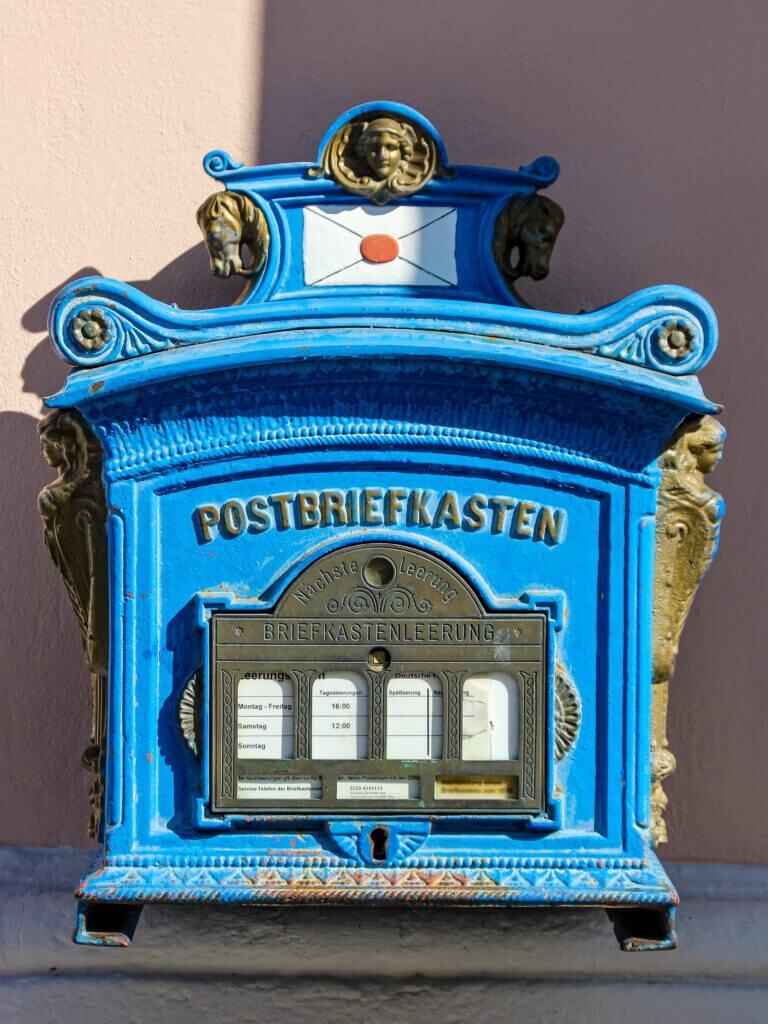 Blauer Briefkasten Michelstadt
