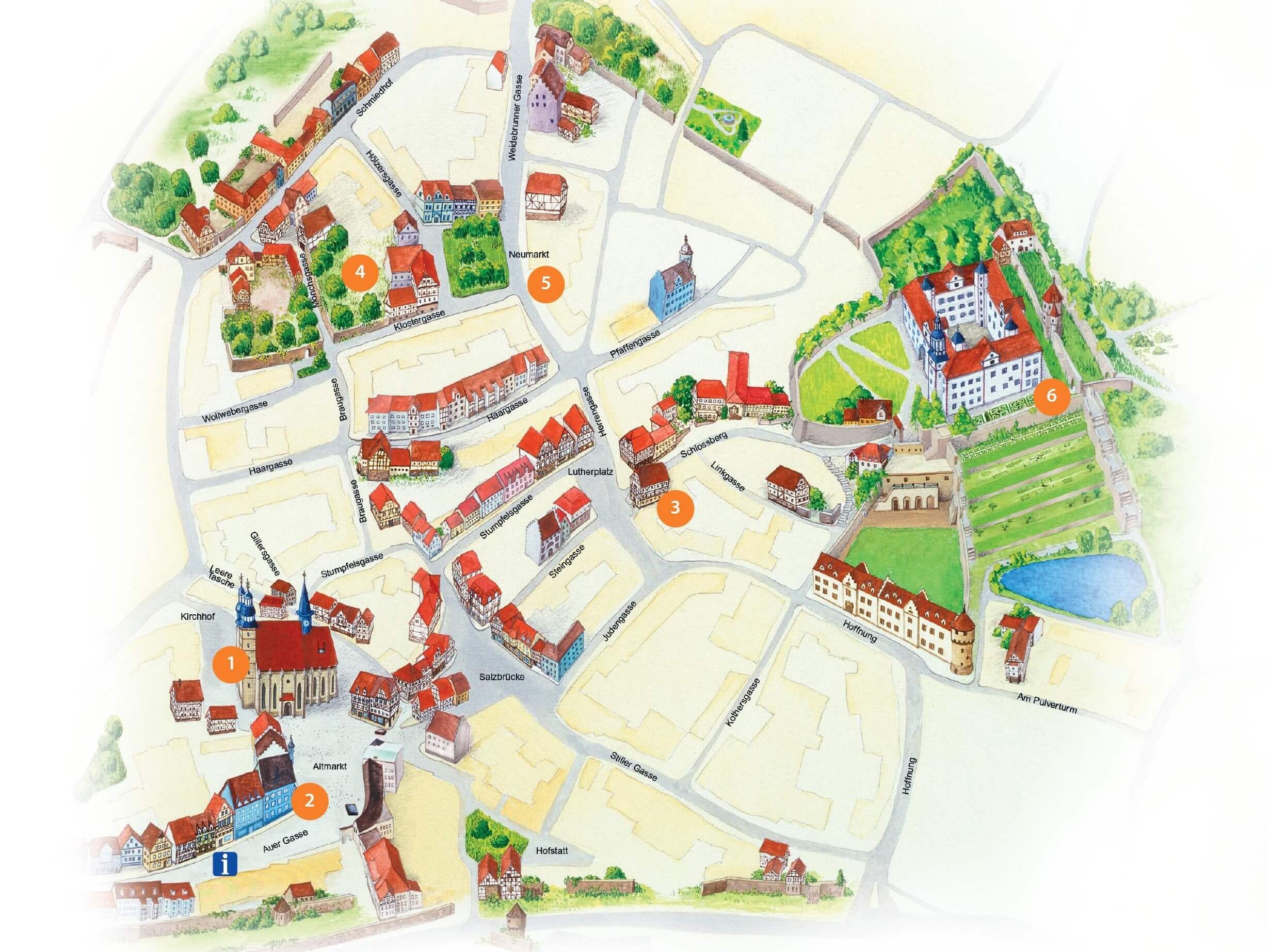 Stadtplan Schmalkalden